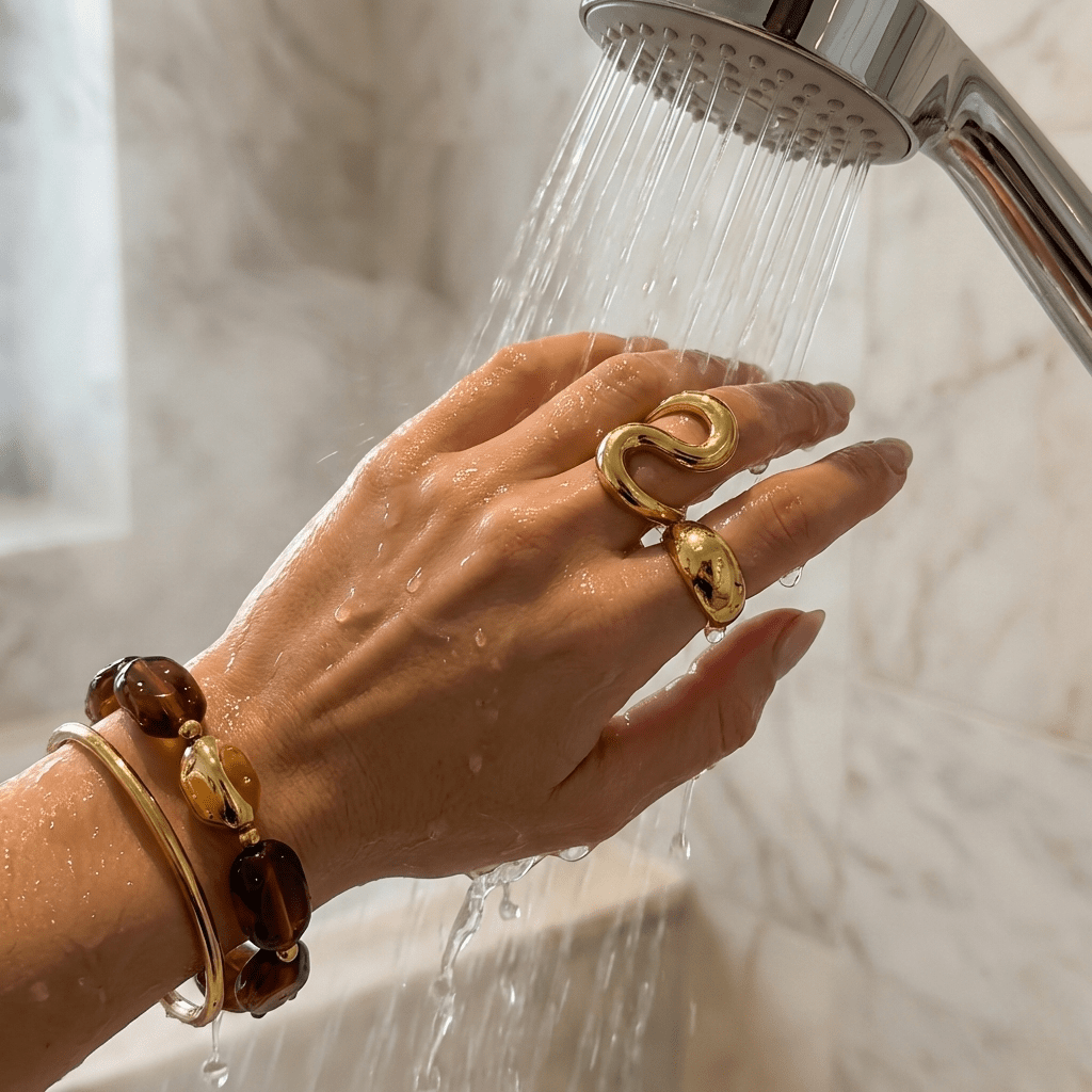 Crash-Test : Peut-on vraiment se laver avec des bijoux en acier inoxydable ? - MAISON DE L'AMOUR