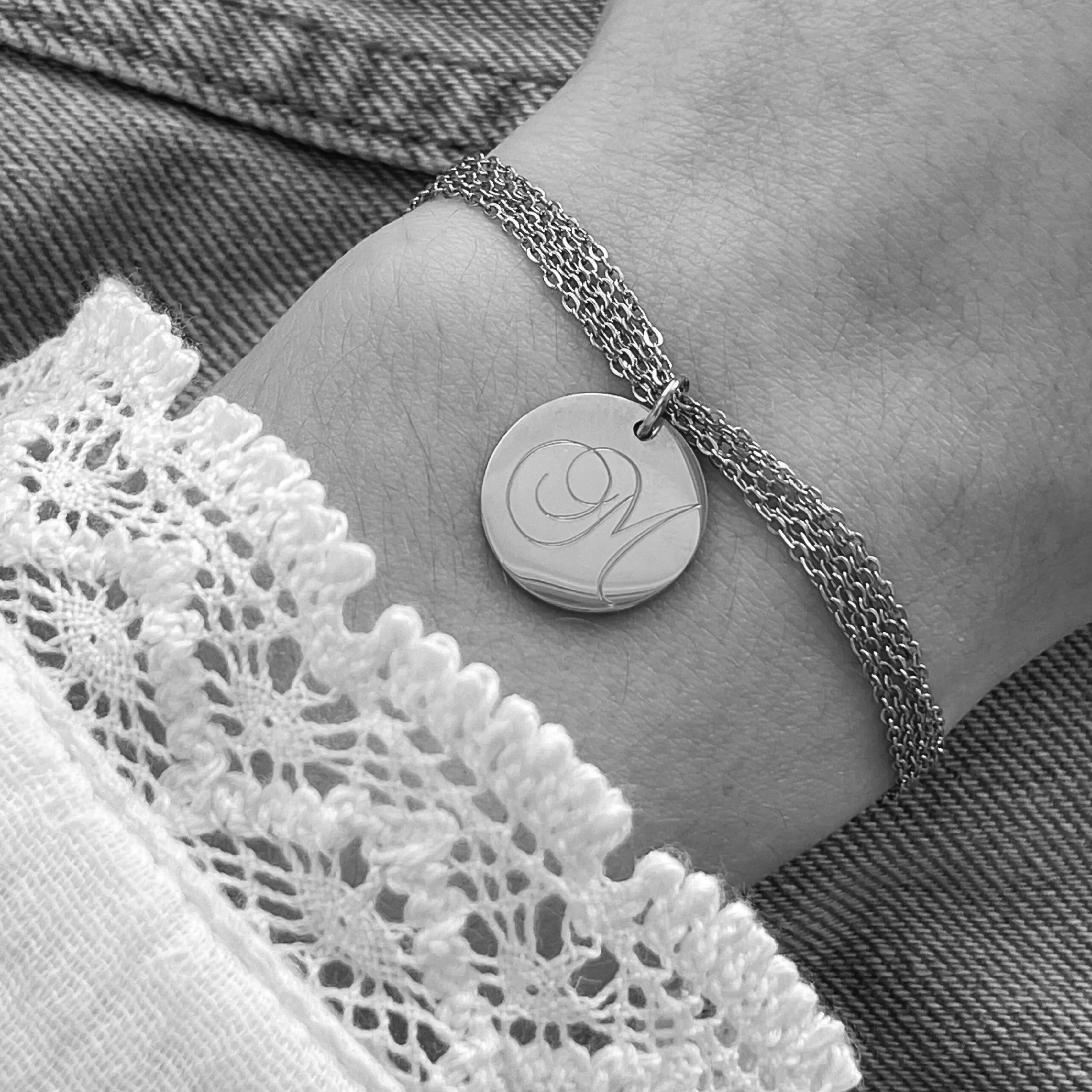 Bracelet Personnalisé Multi-Chaînes MON INITIALE