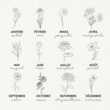 Personalized Necklace BIRTH FLOWER