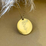 Personalized Necklace BIRTH FLOWER