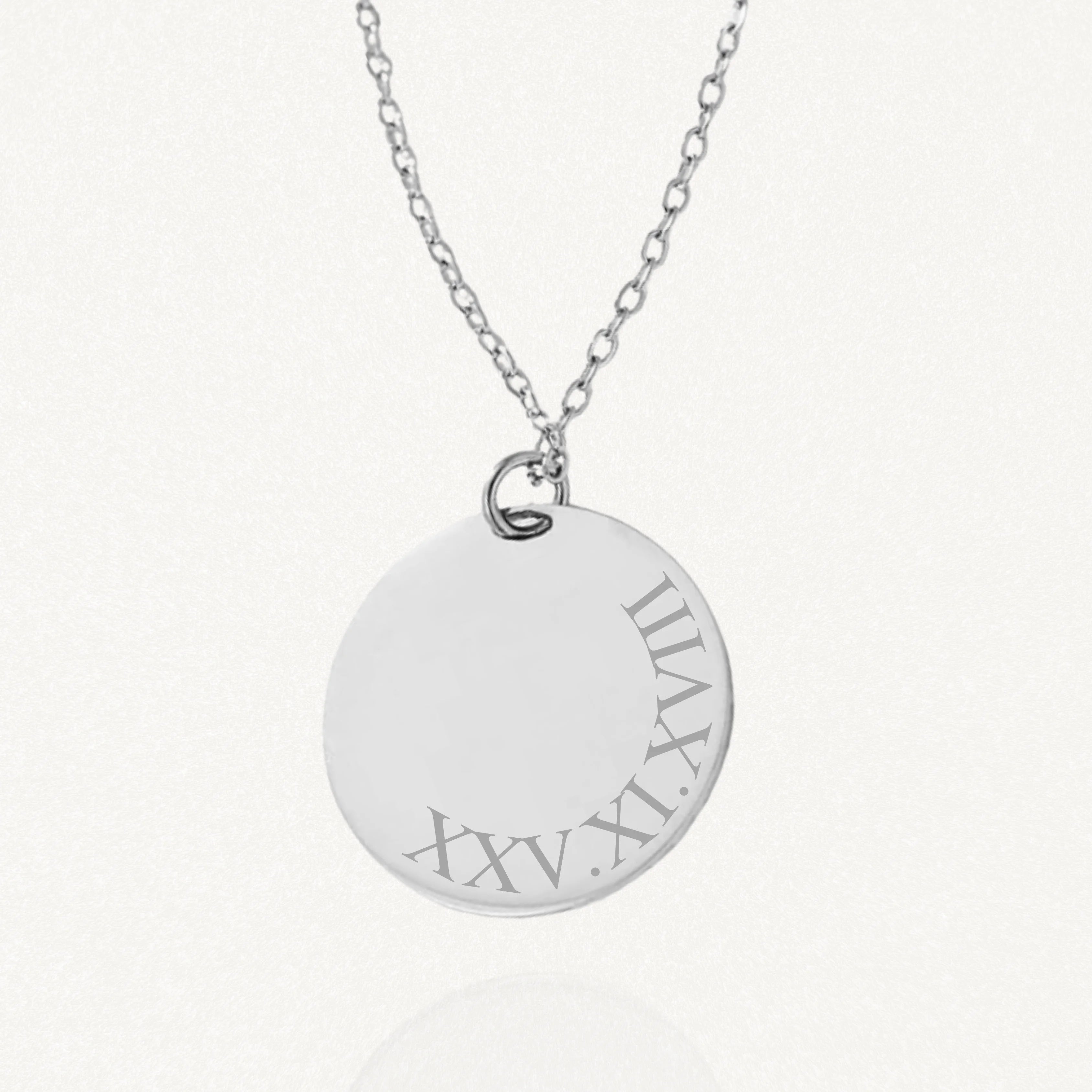 Personalized Necklace ROMAN NUMERALS