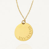 Personalized Necklace ROMAN NUMERALS