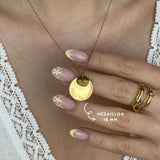 Personalized Necklace DOUBLE MEDAL