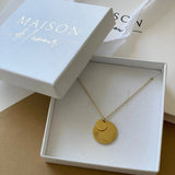 Personalized Necklace DOUBLE MEDAL
