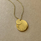 Personalized Necklace DOUBLE MEDAL