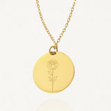 Personalized Necklace BIRTH FLOWER