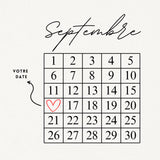 Personalized Necklace CALENDAR