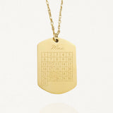 Personalized Necklace CALENDAR