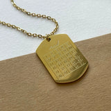 Personalized Necklace CALENDAR