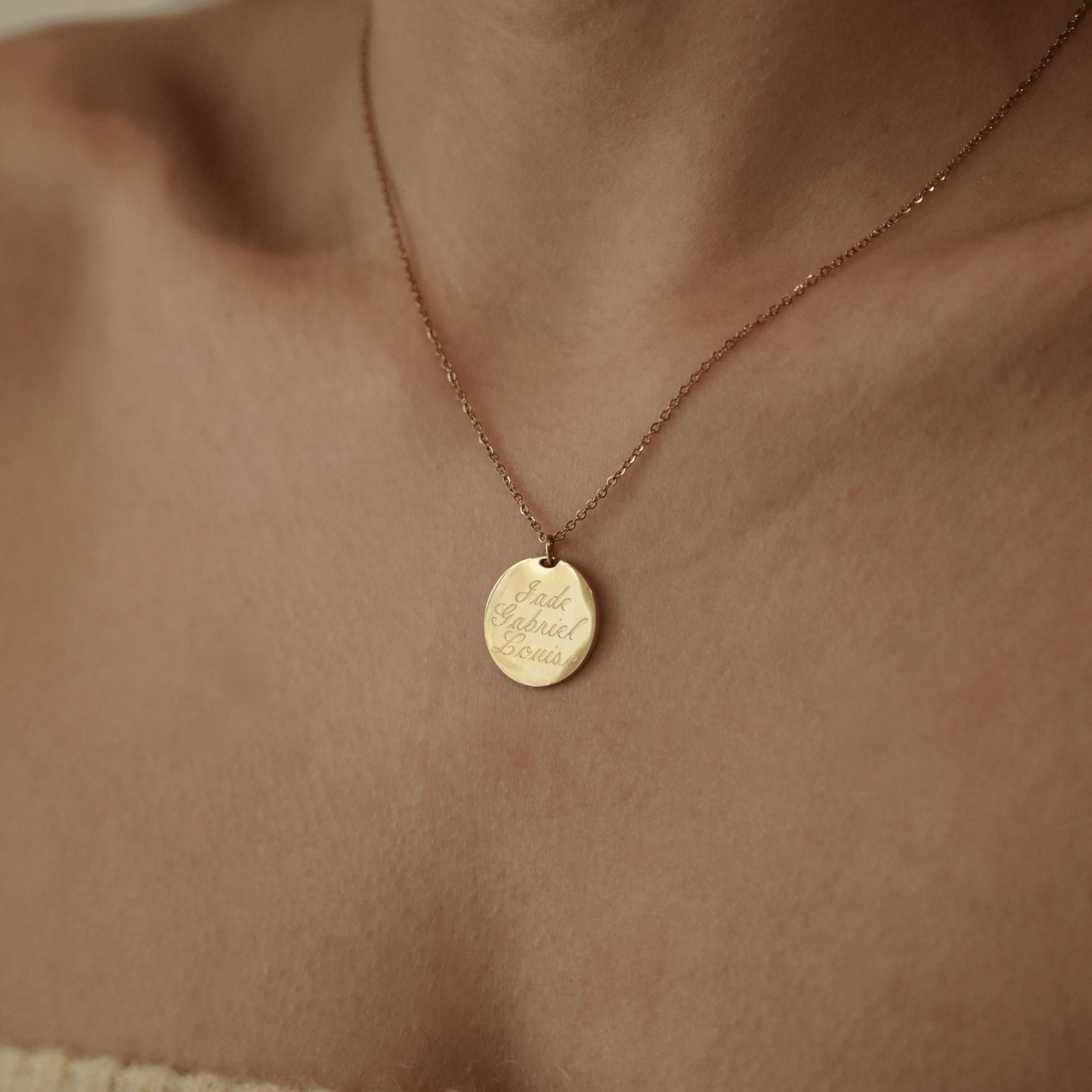 Collier Personnalisé MON TRIO PRÉFÉRÉ - MAISON DE L'AMOUR - 